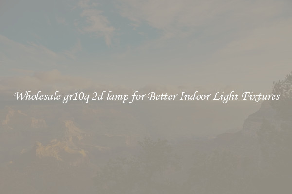 Wholesale gr10q 2d lamp for Better Indoor Light Fixtures