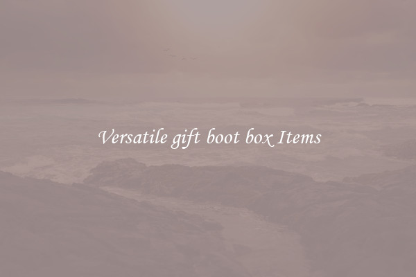 Versatile gift boot box Items