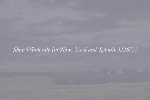 Shop Wholesale for New, Used and Rebuilt 3228733