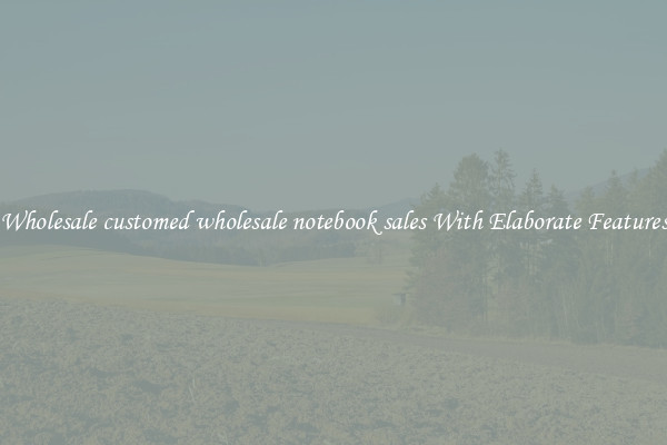 Wholesale customed wholesale notebook sales With Elaborate Features