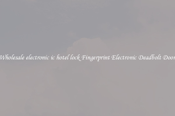 Wholesale electronic ic hotel lock Fingerprint Electronic Deadbolt Door 
