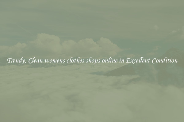 Trendy, Clean womens clothes shops online in Excellent Condition
