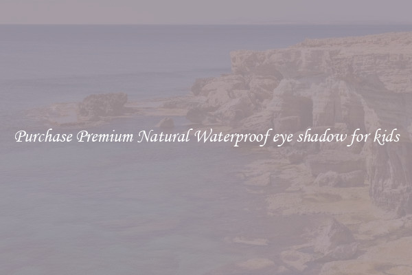 Purchase Premium Natural Waterproof eye shadow for kids