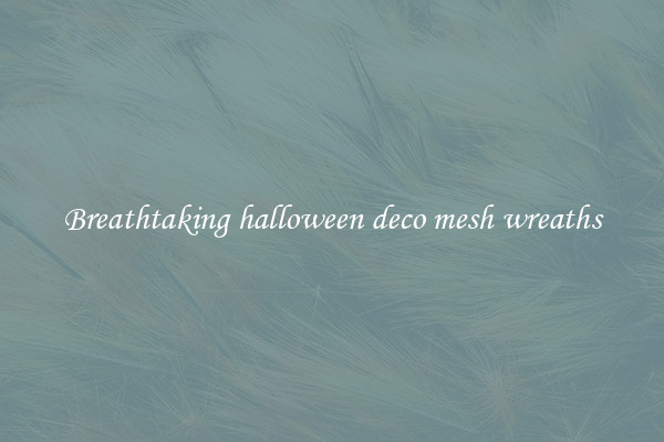 Breathtaking halloween deco mesh wreaths
