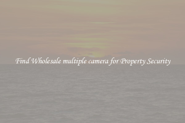 Find Wholesale multiple camera for Property Security
