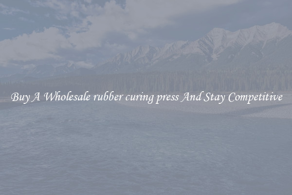 Buy A Wholesale rubber curing press And Stay Competitive