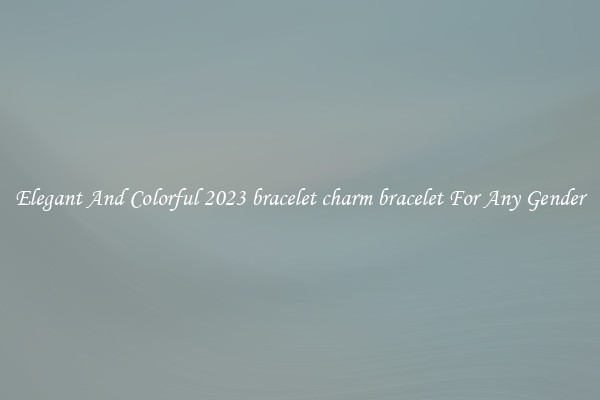 Elegant And Colorful 2023 bracelet charm bracelet For Any Gender
