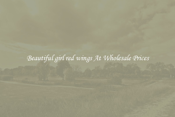 Beautiful girl red wings At Wholesale Prices