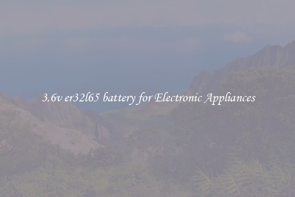 3.6v er32l65 battery for Electronic Appliances
