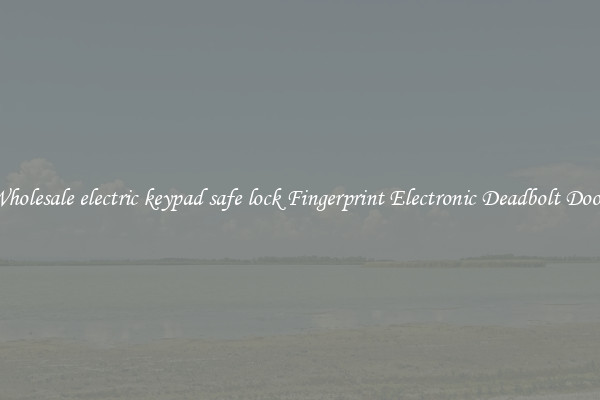Wholesale electric keypad safe lock Fingerprint Electronic Deadbolt Door 